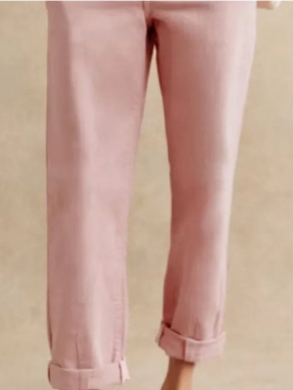 Sezane Manu Trousers in Pink- Size FR40/US 8